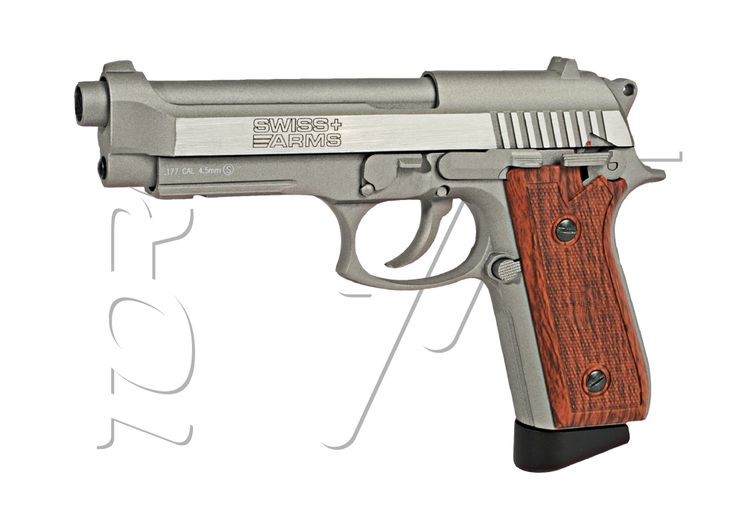 Pistolet 4.5mm (Billes) TAURUS PT92 FULL METAL BLOWBACK CO2 SILVER SWISS ARMS