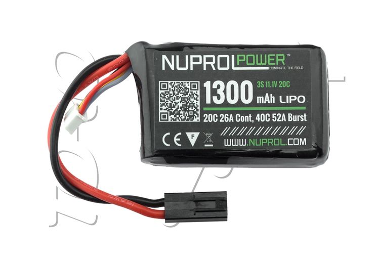 Batterie LIPO 11.1V 1300 mAh 20C 68x45x17mm 1 PACK NUPROL
