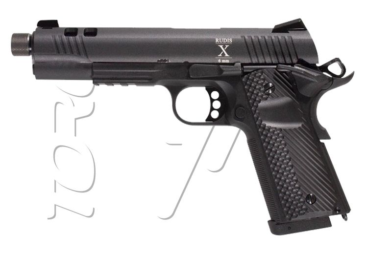 Pistolet RUDIS ACTA NON VERBA MODEL X CO2 COMPATIBLE GAZ SECUTOR BLACK 