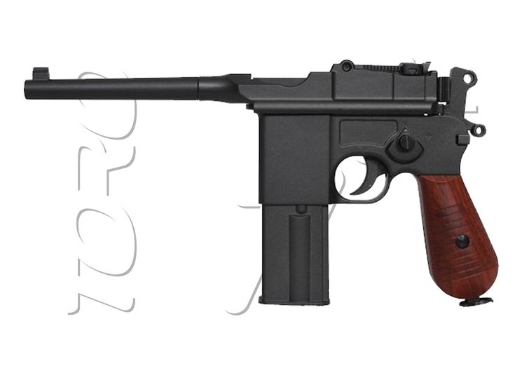 Pistolet MAUSER C96 M712 BROOMHANDLE CO2 KWC