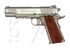 Pistolet COLT 1911 RAIL GUN CULASSE FIXE CO2 SILVER WOOD