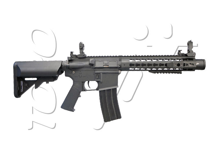 Fusil COLT M4 KEYMOD SILENCER FULL METAL 300 Bbs AEG BLACK CYBERGUN