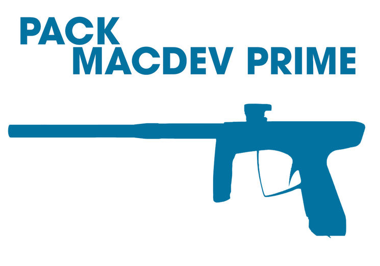 Pack lanceur MACDEV PRIME + MASQUE + BOUTEILLE + LOADER