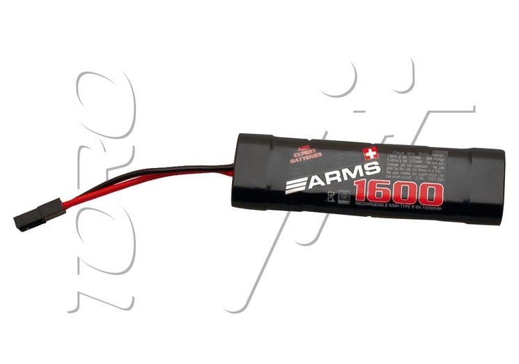 Batterie NIMH 9.6V 1600 mAh 120x34x18mm 1 PACK DOUBLE SMALL SWISS ARMS