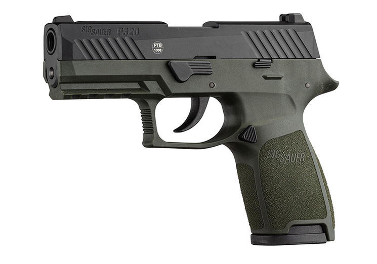 Pistolet Alarme 9mm PAK P320 OLIVE 15 COUPS SIG SAUER 