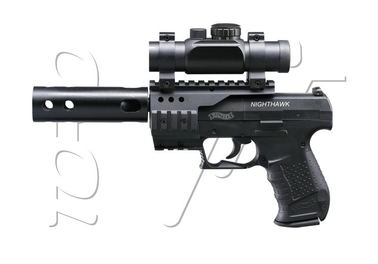 Pistolet 4.5mm (Plomb) WALTHER NIGHTHAWK BLACK CO2 UMAREX
