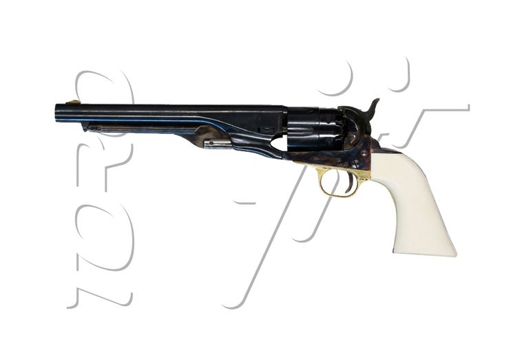 Revolver COLT 1860 ARMY ACIER IVOIRINE Calibre 44 PIETTA (casig44)