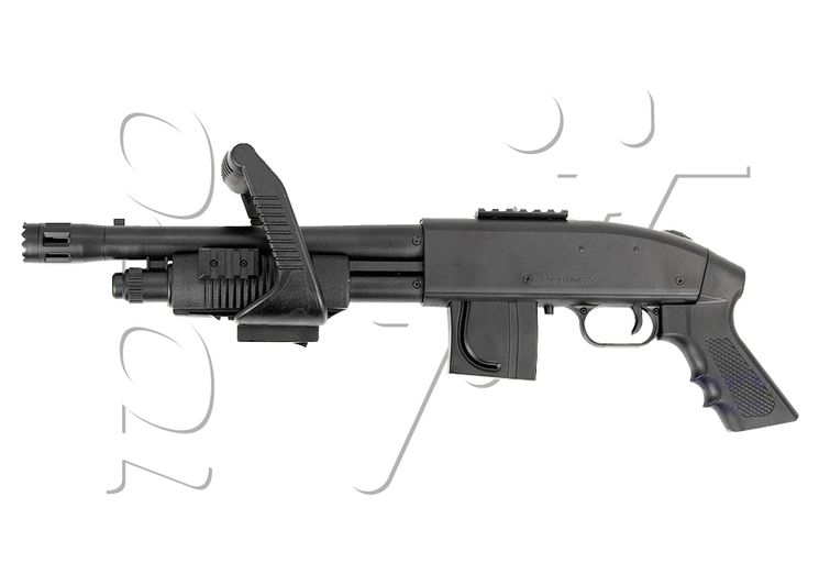 Fusil à pompe MOSSBERG 590 CHAINSAW AVEC POIGNEE D'ARMEMENT