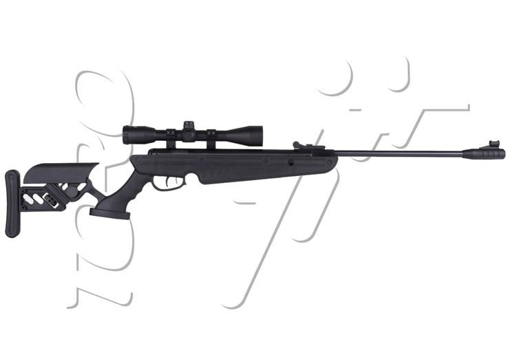 Carabine 4.5mm (Plomb) TG1 BLACK + LUNETTE 4X40 SWISS ARMS (E=19.9J)