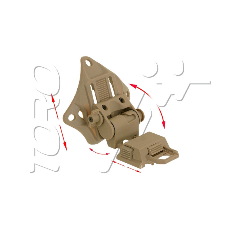 Support NVG LOW PROFILE POUR CASQUES EMERSON TAN