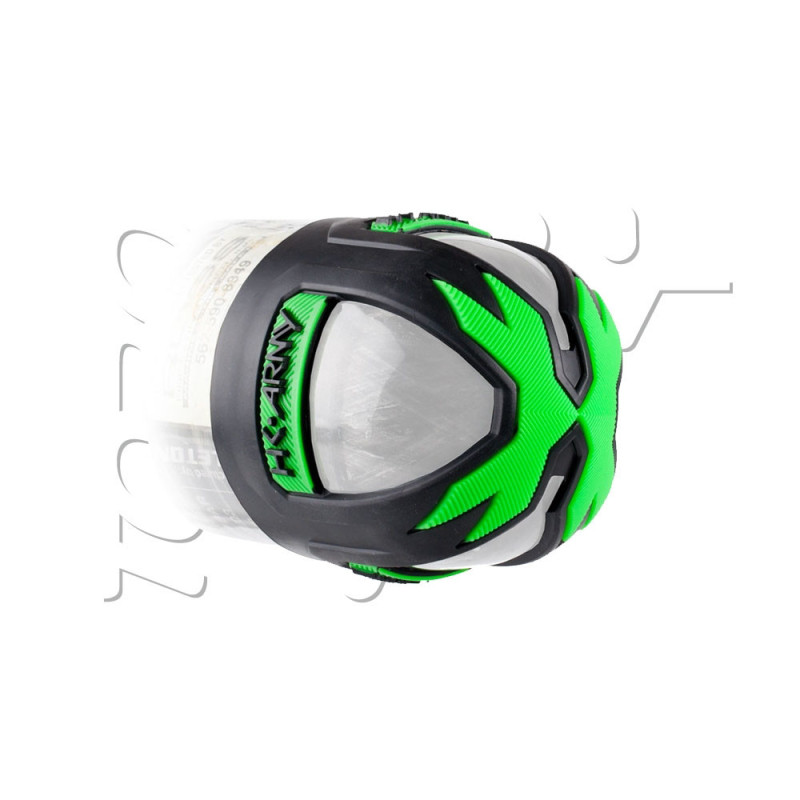Butt plate TANK GRIP VICE CARBONE 0.8L/48Ci à 1.5L/100Ci BLACK/NEON GREEN HK ARMY