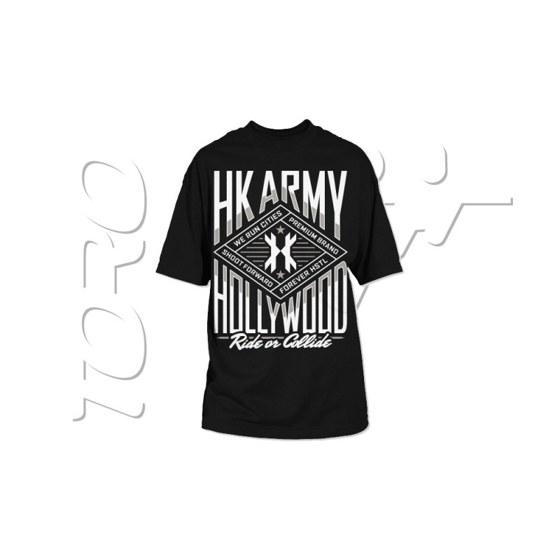 HK T-SHIRT RIDE OR COLLIDE BLACK - Taille S