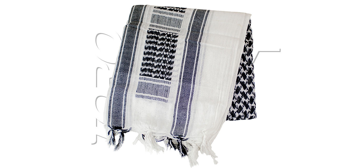 Echarpe SHEMAGH SCARF VALKEN WHITE BLACK Echarpe SHEMAGH SCARF VALKEN WHITE BLACK