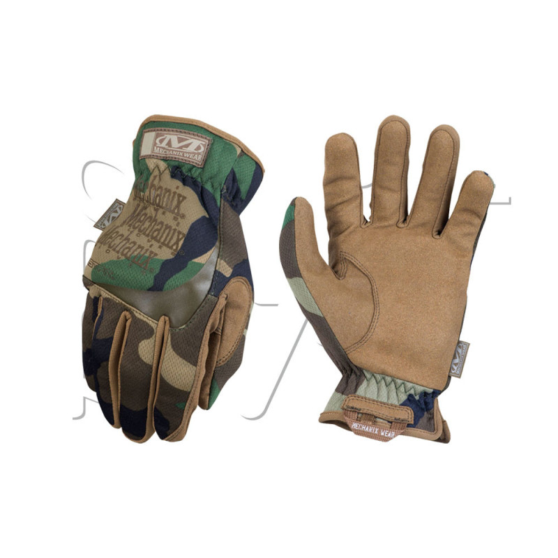 GANTS MECHANIX FASTFIT WOODLAND CAMO CE