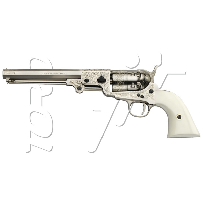 Revolver COLT 1851 NAVY REB NORD LAITON NICKELE GRAVE EDITION LIMITEE Calibre 44 PIETTA (renig44LE)