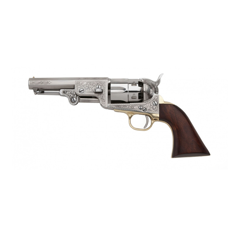Revolver COLT 1851 NAVY YANK SHERIFF US MARSHAL ACIER POLI Calibre 36 PIETTA (yaum36)