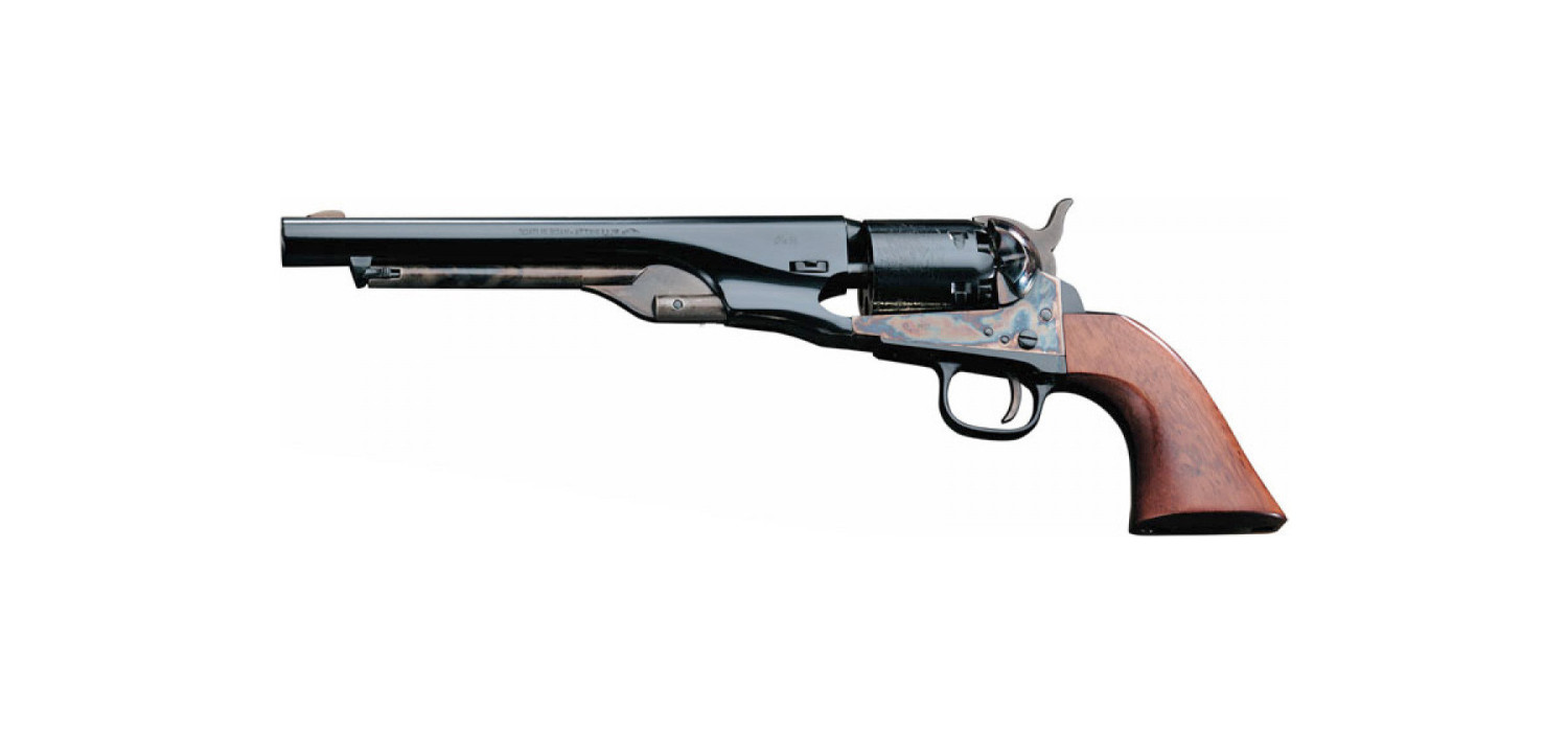 Revolver COLT 1861 NAVY ACIER JASPE Calibre 36 PIETTA (cas36)