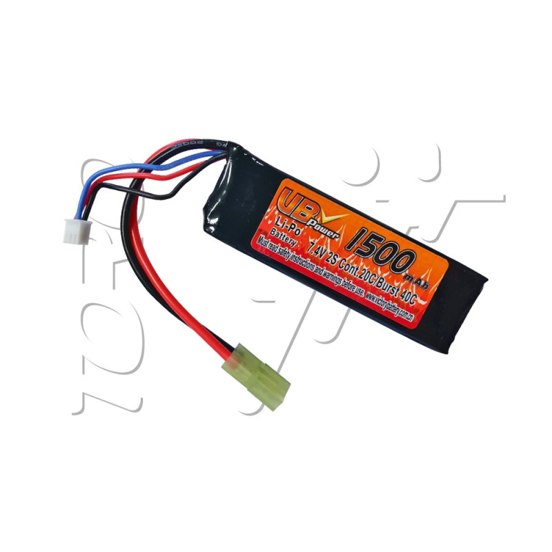 Batterie LIPO 7.4V 1500 mAh 20C 92x30x13mm 1 STICK VB POWER