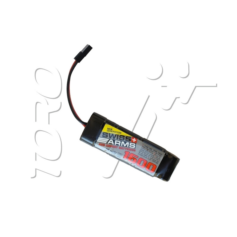 Batterie NIMH 8.4V 1600 mAh 107x34x18mm 1 PACK DOUBLE SMALL SWISS ARMS