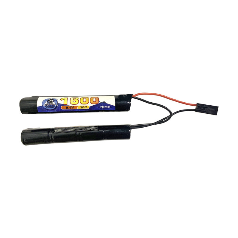 Batterie NIMH 9.6V 1600 mAh 116x19x17mm 2 STICK 190g SHARK