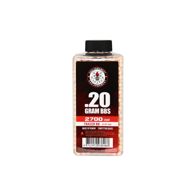 Billes traçantes 0.20g BOUTEILLE 2700 G&G ARMAMENT RED