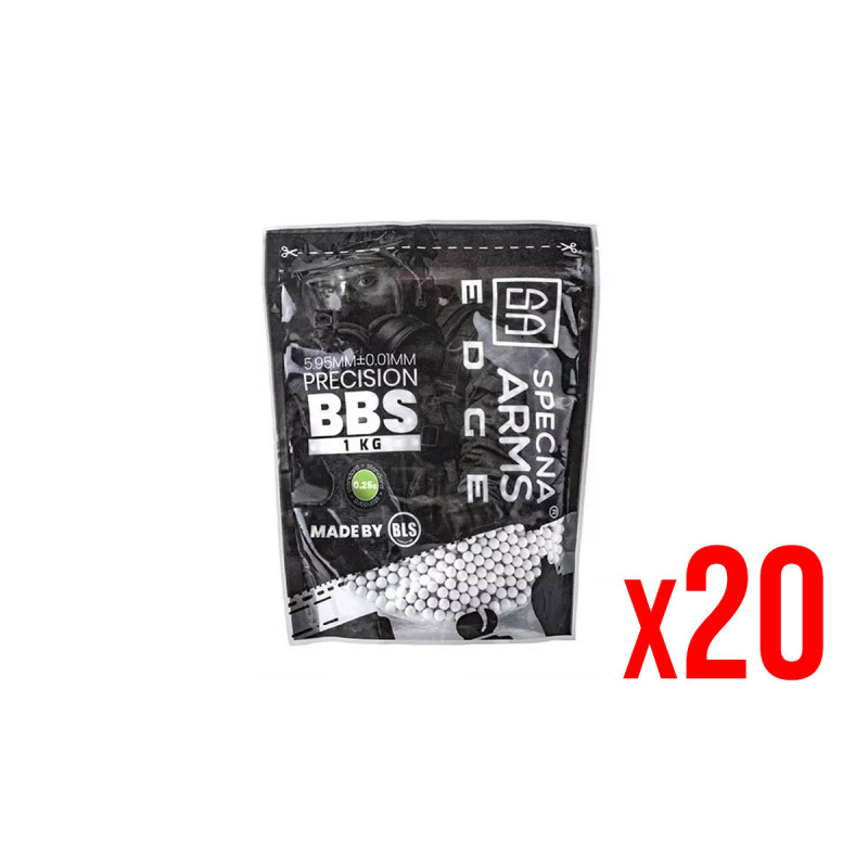 Billes traçantes 0.25g SACHET 4000 EDGE BLS SPECNA GREEN X20