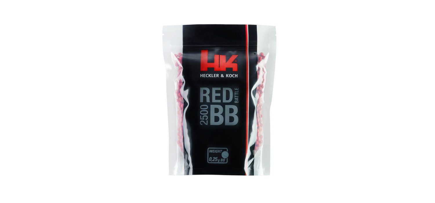 Billes 0.25g SACHET 2500 HK RED BATTLE UMAREX Billes 0.25g SACHET 2500 HK RED BATTLE UMAREX