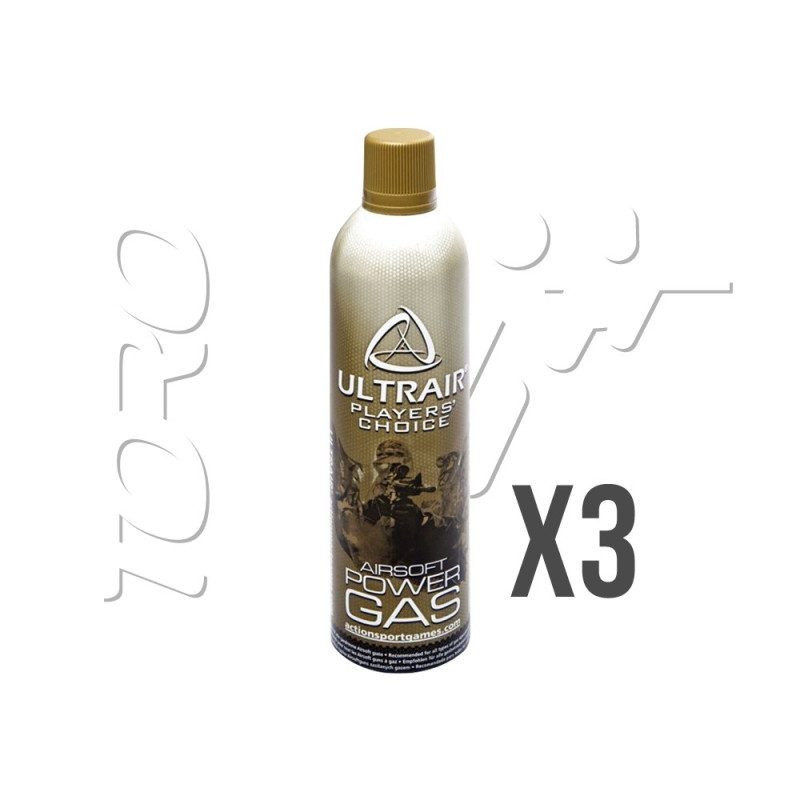 Gaz ULTRAIR AIRSOFT POWER GAS 570ml ASG X3