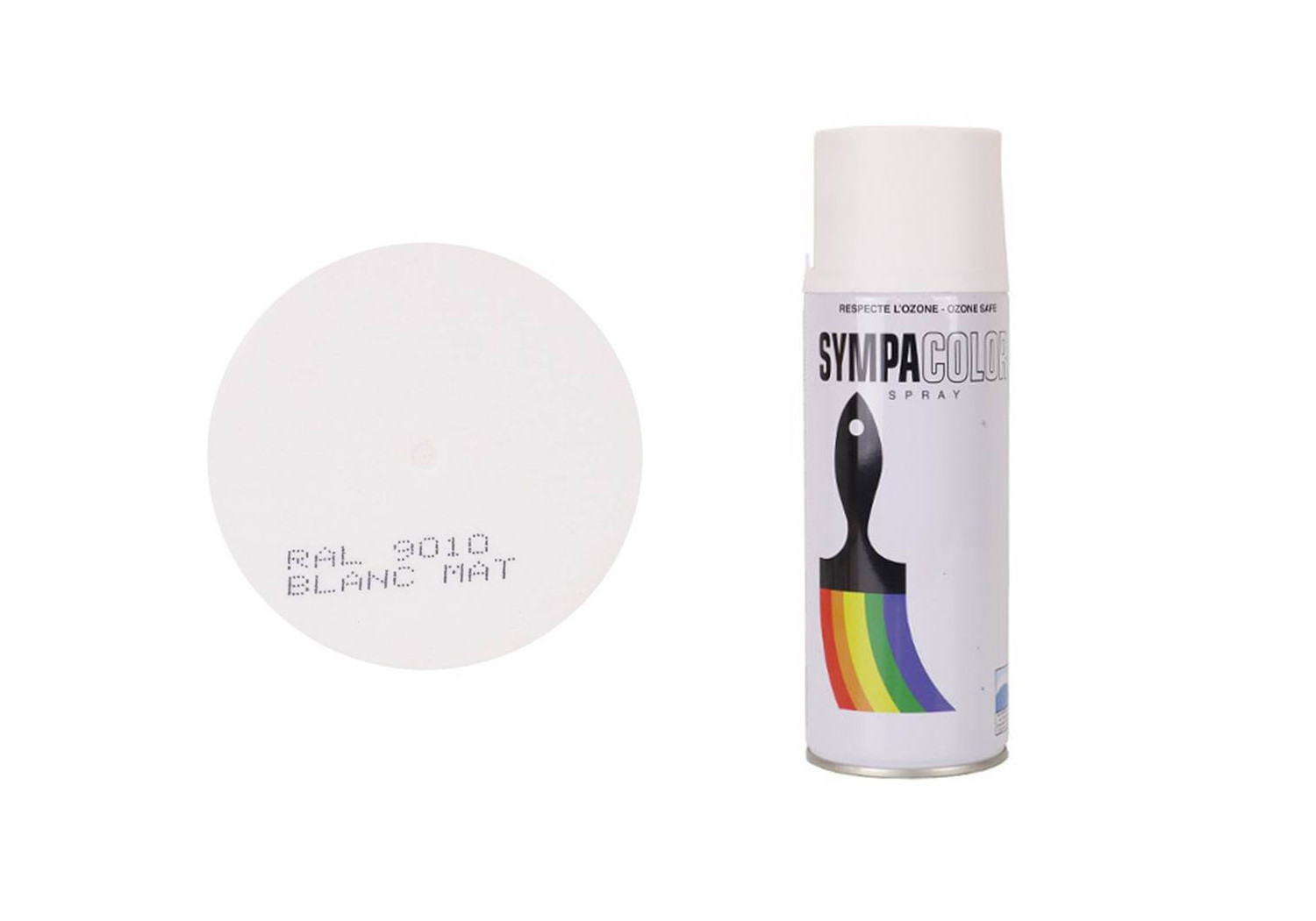 Peinture BOMBE MILITARIA BLANC MAT SPRAY 400ml SYMPACOLOR Peinture BOMBE MILITARIA BLANC MAT SPRAY 400ml SYMPACOLOR