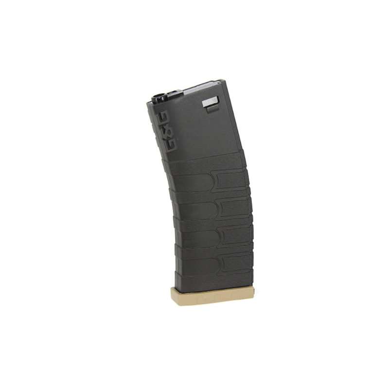 Chargeur M4/M15/M16 MID-CAP 120 BBs ABS BLACK TAN G&G ARMAMENT