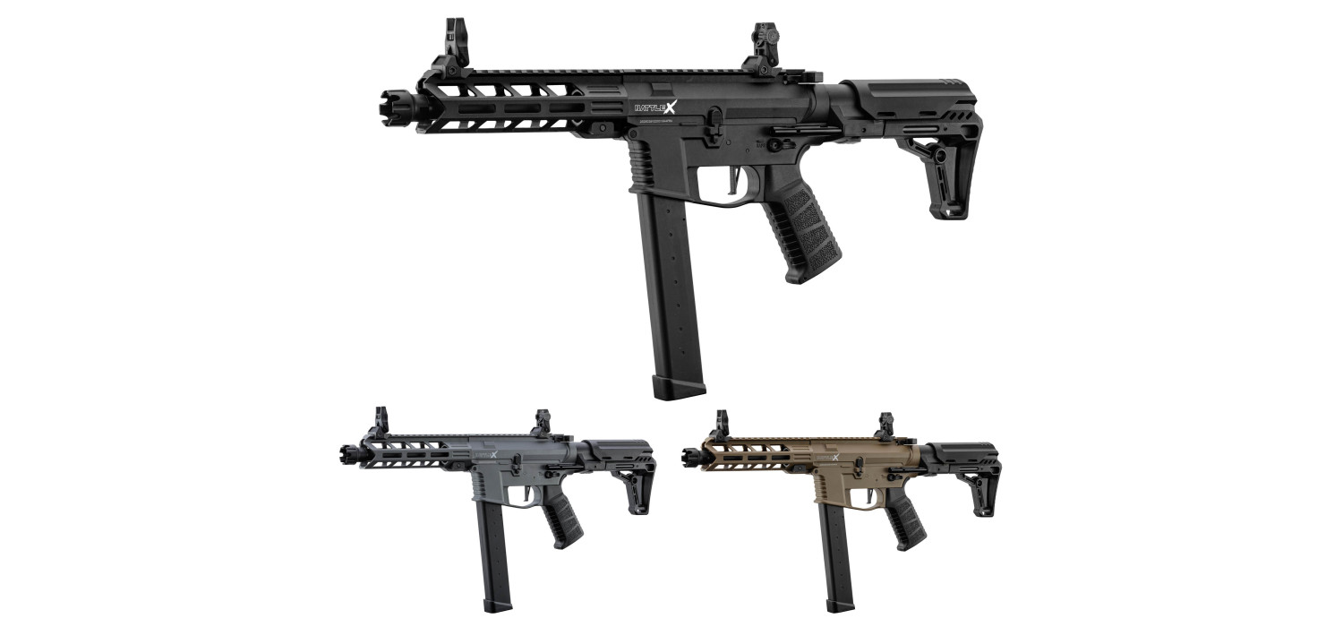 Fusil LT35 GEN2 AEG BATTLE X PDW LANCER TACTICAL GRAY Fusil LT35 GEN2 AEG BATTLE X PDW LANCER TACTICAL GRAY