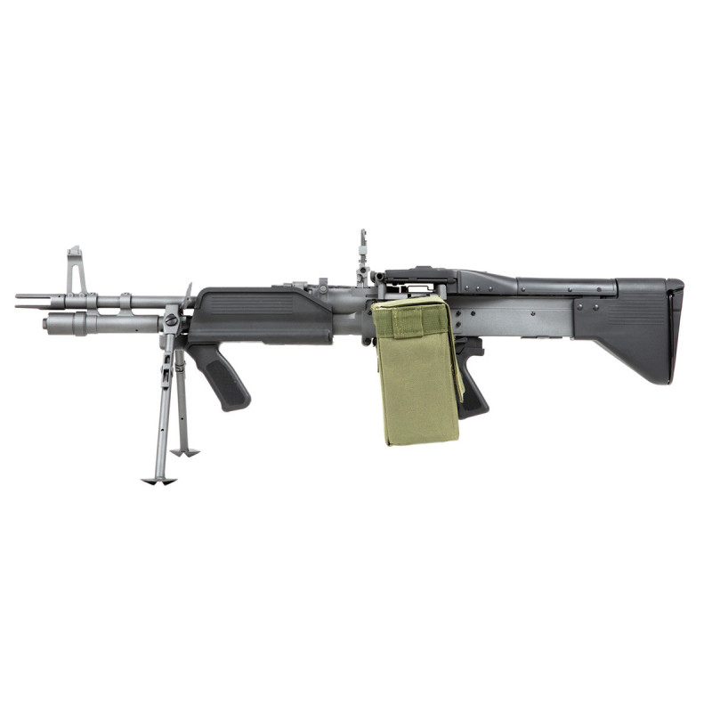 Fusil M60 MK43 3500 BBs FULL METAL BLACK A&K