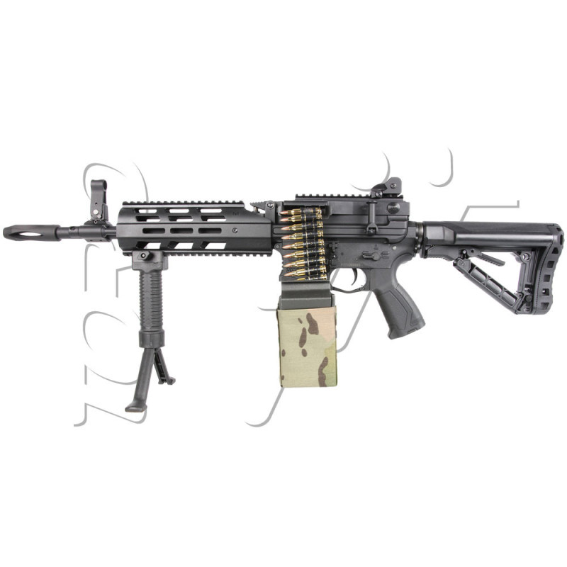 Fusil LMG CM16 MOSFET 2500 BBs BLACK AEG G&G ARMAMENT