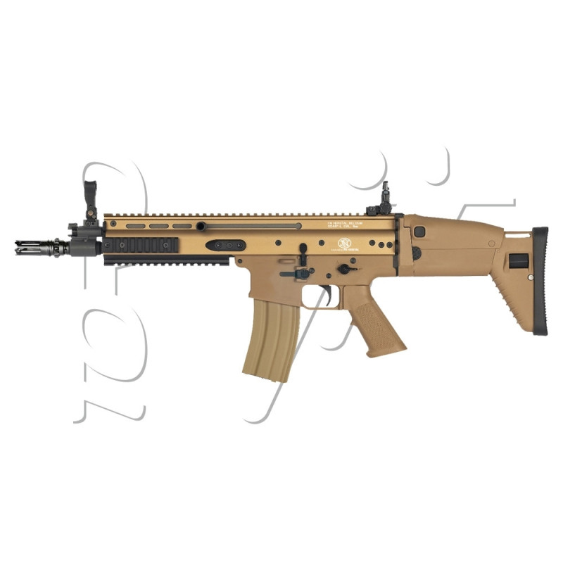 Fusil FN HERSTAL SCAR-L METAL DARK EARTH AEG 350 BBs CYBERGUN
