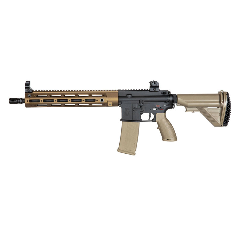 Fusil HK416 SA-H22 EDGE 2.0 LONG FULL METAL PICATINNY/M-LOCK GATE ASTER CHAOS BRONZE BLACK TAN SPECNA ARMS