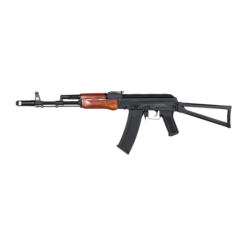 Fusil AK47 SA-J04 EDGE 2.0 FULL METAL BOIS CROSSE AJOUREE PLIABLE BLACK SPECNA ARMS