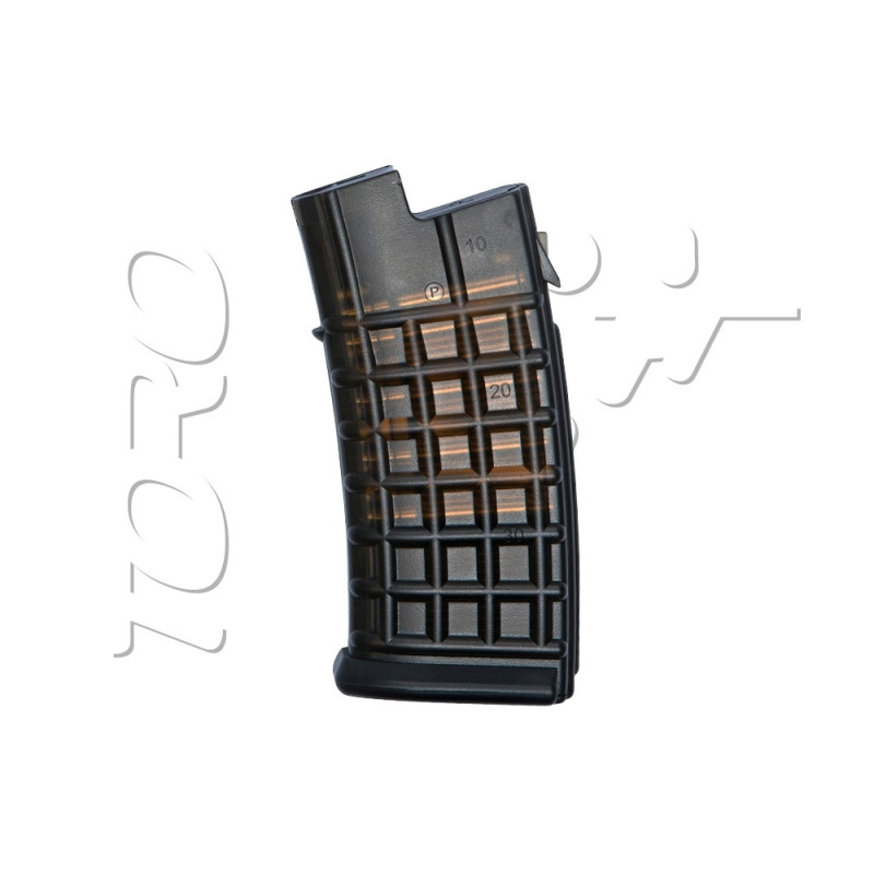 Chargeur STEYR AUG ABS 45 BBs SMOKE BALLES APPARENTES ASG