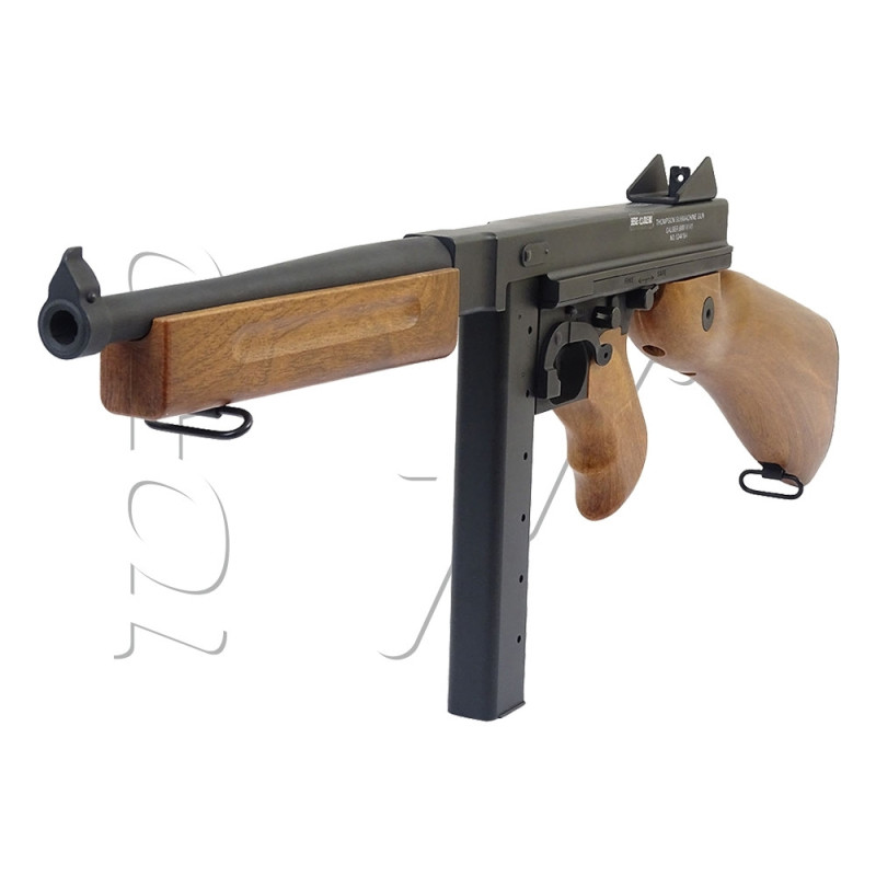 Fusil THOMPSON M1A1 MILITARY METAL IMMITATION BOIS AEG CYBERGUN