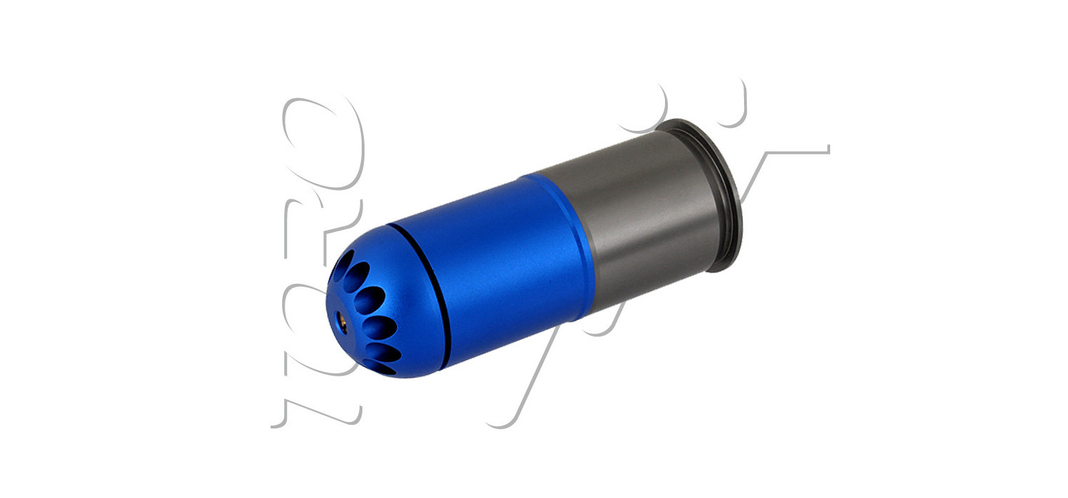 Grenade ogive DIAM 40mm AIRSOFT 120 BILLES BLUE GREY CASTELLAN Grenade ogive DIAM 40mm AIRSOFT 120 BILLES BLUE GREY CASTELLAN