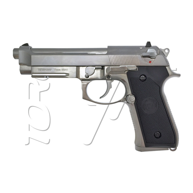 Pistolet BERETTA M92 A1 GAZ BLOWBACK WE SILVER