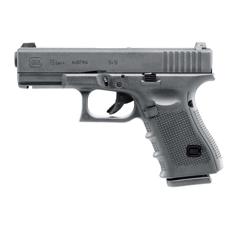 Pistolet 6mm GLOCK 19 GEN4 GAZ BLOWBACK 19 BBs 1J BLACK UMAREX