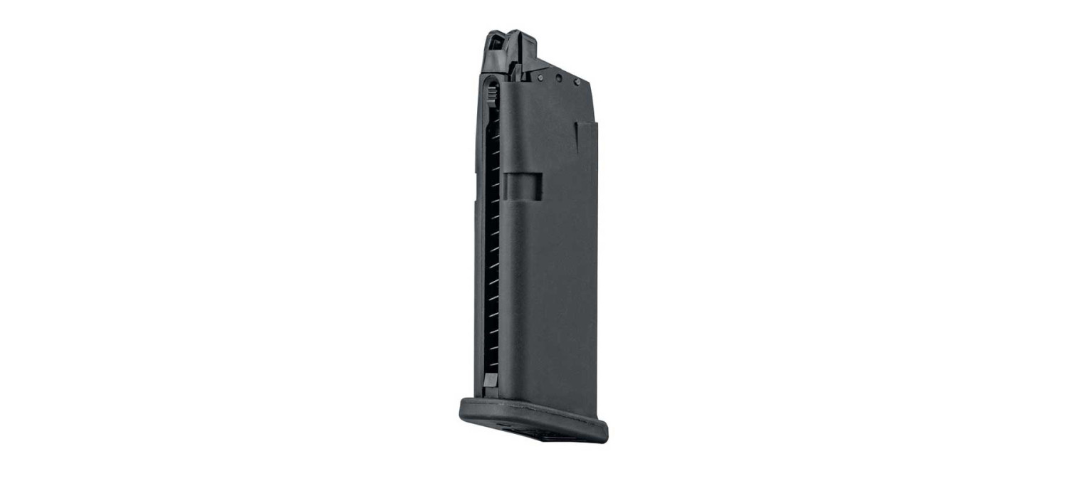 Chargeur 6mm GAZ GLOCK 19 METAL 20BBs BLACK UMAREX Chargeur 6mm GAZ GLOCK 19 METAL 20BBs BLACK UMAREX