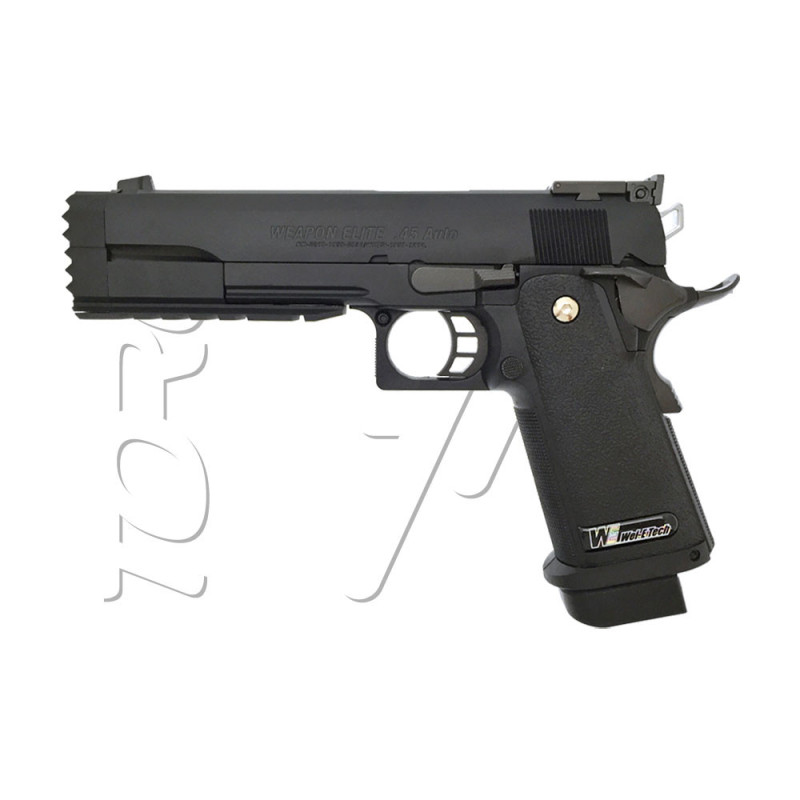 Pistolet HI-CAPA 5.2R BLACK GAZ WE