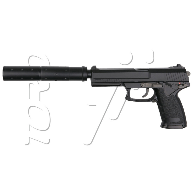 Pistolet HK MK23 + SILENCIEUX GAZ ASG