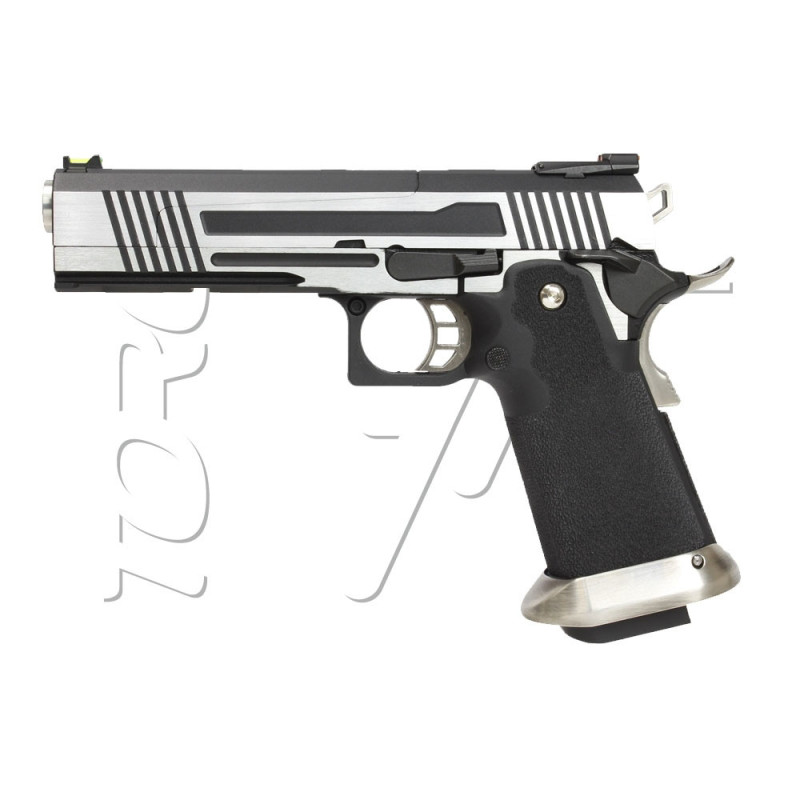 Pistolet HI-CAPA SERIE HX10 SPLIT SILVER AW CUSTOM GAZ