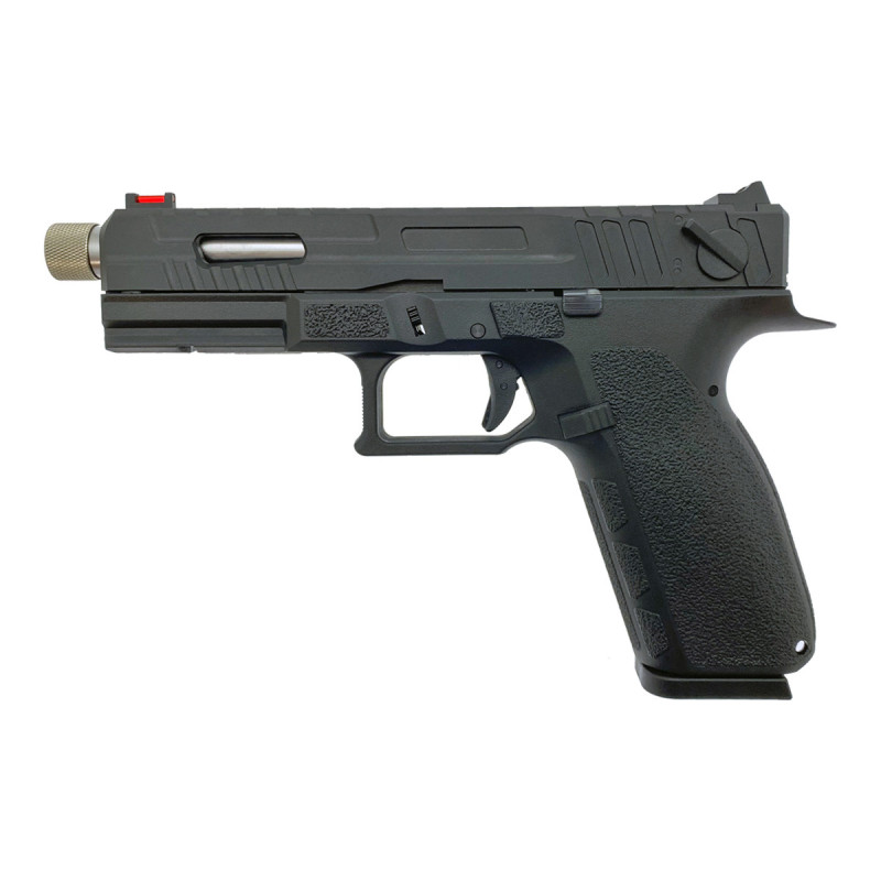 Pistolet KP13F TYPE GLOCK METAL SLIDE CANON FILETE FULL AUTO CO2 BLACK KJW