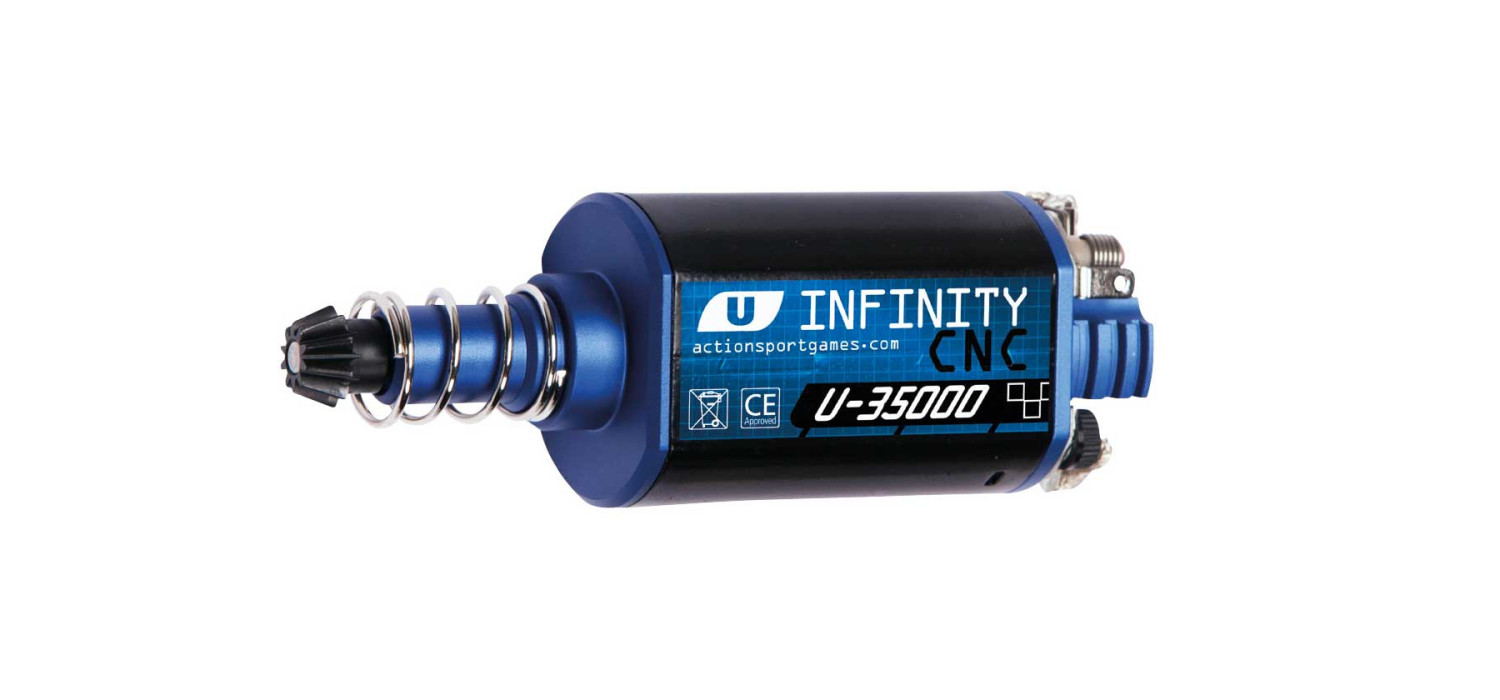 Moteur REPLIQUE INFINITY CNC U-35000 STANDARD SPEED / NORMAL TORQUE AXE COURT ULTIMATE ASG Moteur REPLIQUE INFINITY CNC U-35000 STANDARD SPEED / NORMAL TORQUE AXE COURT ULTIMATE ASG