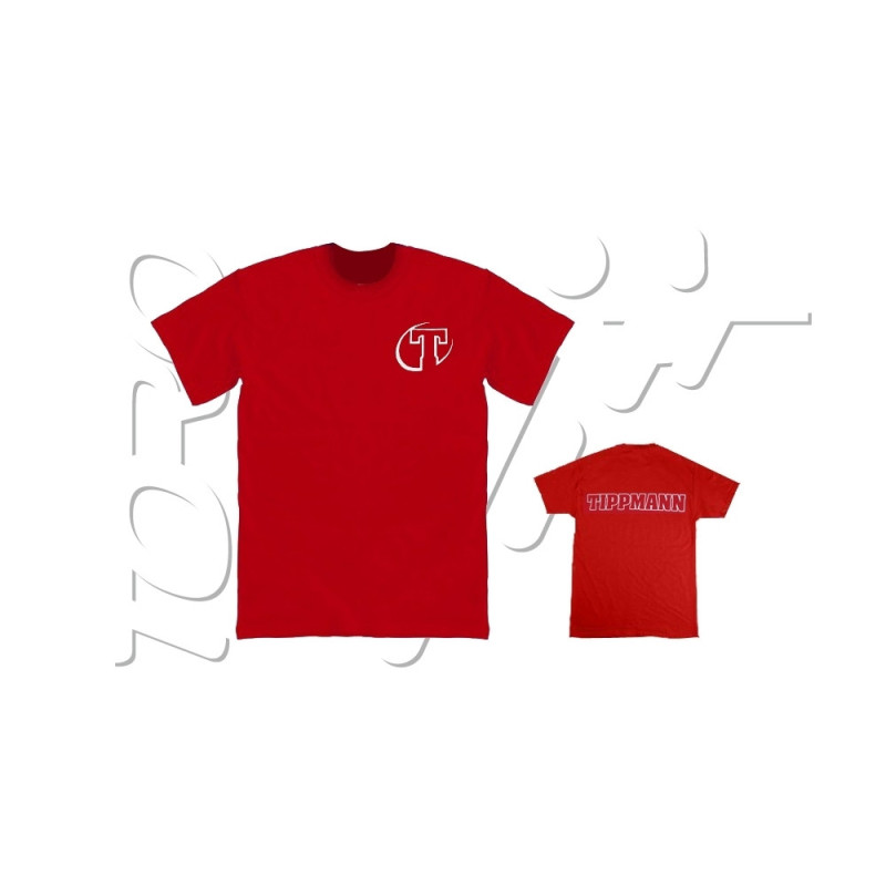 T SHIRT TIPPMANN CIRCLE LOGO RED - Taille L