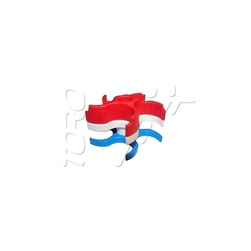 Hélice SUPER TWIST TRILEVEL ROUGE BLANC BLEU POUR CYCLONE