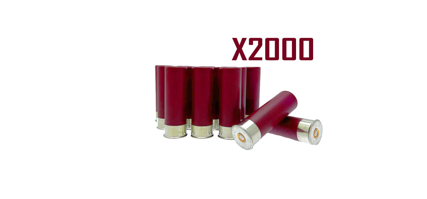 Cartouches CALIBRE 12/70 A BLANC BOURRE GRASSE POUR TIR FORAIN, EFFAROUCHEMENT ET DEFENSE X2000 Cartouches CALIBRE 12/70 A BLANC BOURRE GRASSE POUR TIR FORAIN, EFFAROUCHEMENT ET DEFENSE X2000